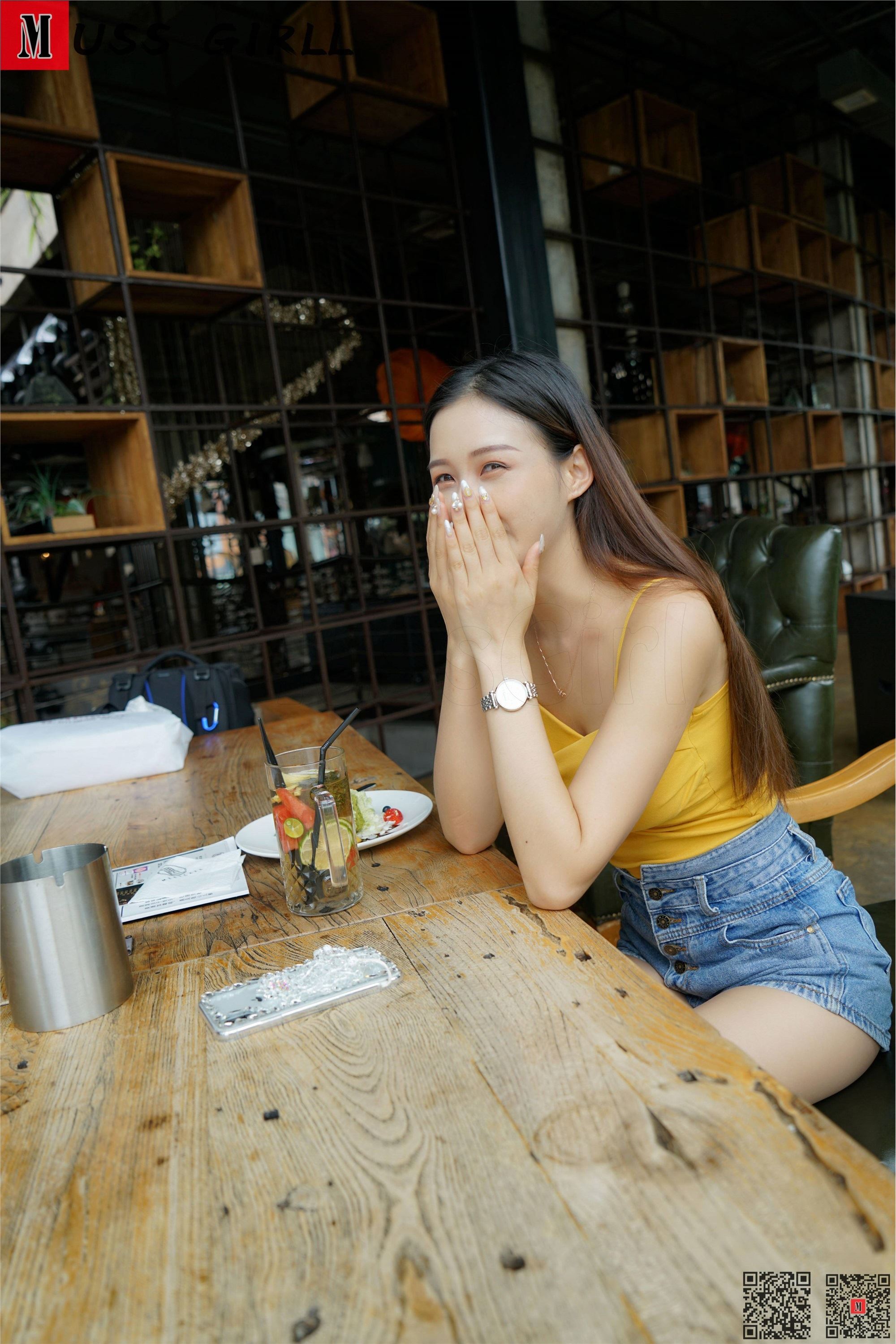 MussGirl慕丝女郎 NO.240-牛仔热裤肉丝凉高九妹109P